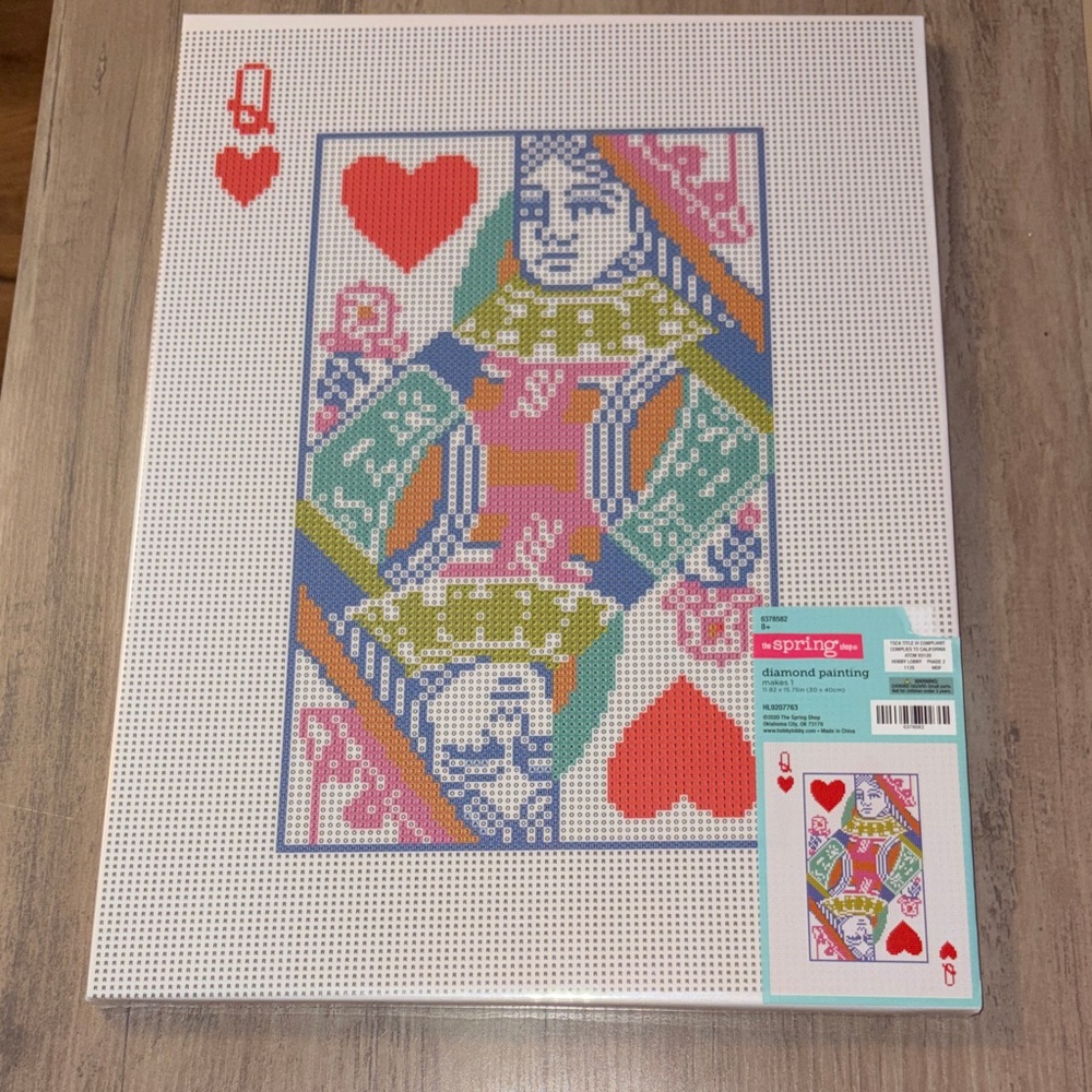 ๐๐ Hobby Lobby Queen of Hearts Diamond Painting Kit Craft Art DIY